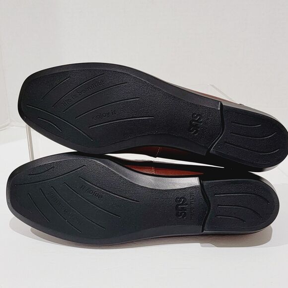 SAS Penny J Women's Slip On Loafers Sz 8.5 Brown Siena Leather Tripad Mocs Shoes - Picture 9 of 11